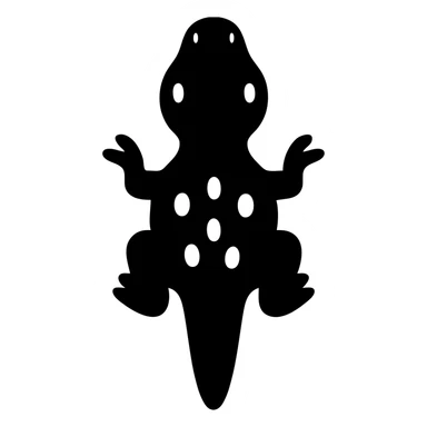 Top-down view of a T-Rex, stylized like a toy car or vehicle, detailed but simplified, positioned on a flat surface with clear outlines, resembling a miniature model or toy dinosaur seen directly from above, bright lighting, simple background, sharp focus sticker