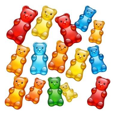 Haribo gummy bear candy sticker