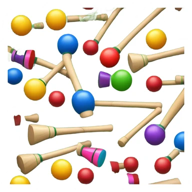 Aesthetic croquet plant sticker