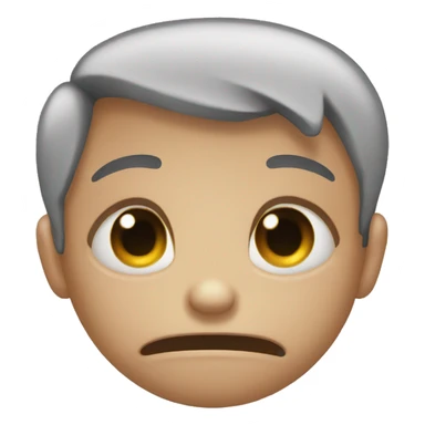 Crying emoji with pookie bow sticker