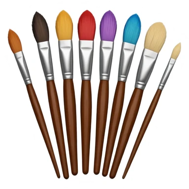 artist brushes sticker