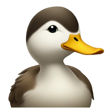Frowning duck sticker