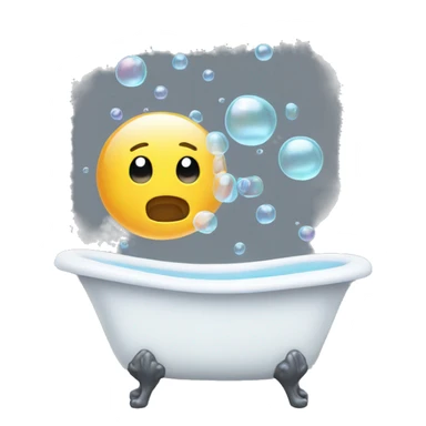 Bubble filled bathtub  sticker