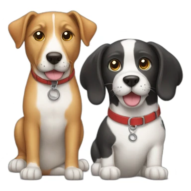 dog and cat with car sticker