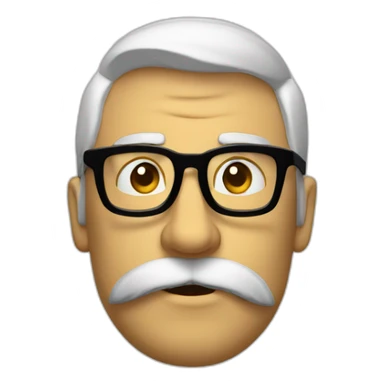 A Movi with glasses and smoke and sigma face sticker