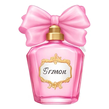 Fairy light pink perfume with bow sticker