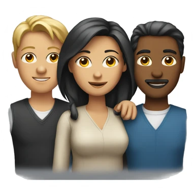 Two women and two men  sticker