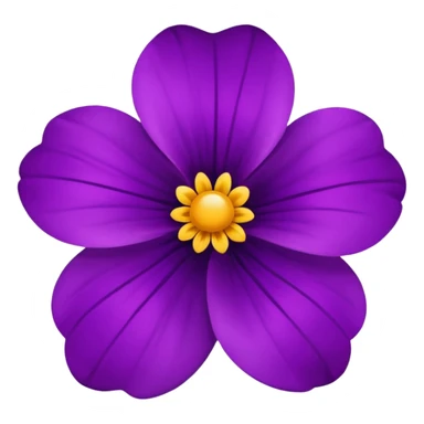 Violet flower sticker