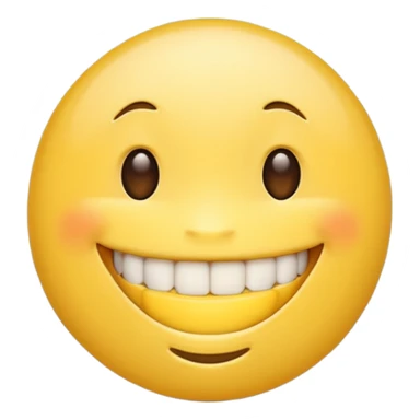 A SMILING EMOJI WITH BRACES sticker