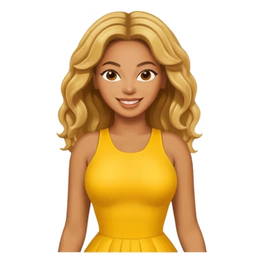 Beyonce with yellow outfit sticker