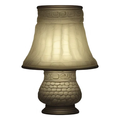 dendera lamp glass snake light sticker