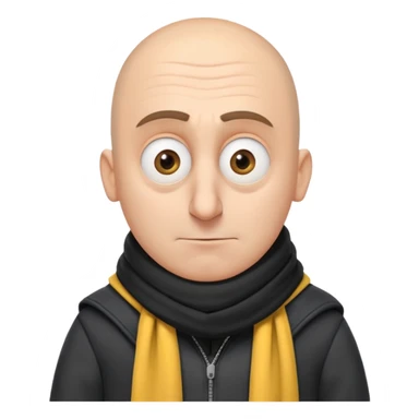 Despicable Me Gru with a big nose sticker