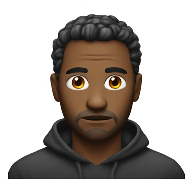 mysterious man intense stare realistic sticker