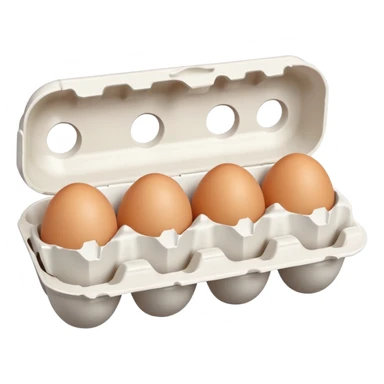 make a egg carton with six spaces but only one egg inside to represent isolation. make the egg have a sad expression like a sad face with tears to communicate his worry. the egg should be white and be the only egg inside the carton. sticker