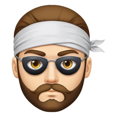 Man with eyepatch sticker