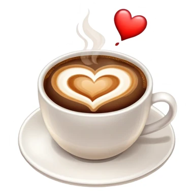 coffe with heart sticker