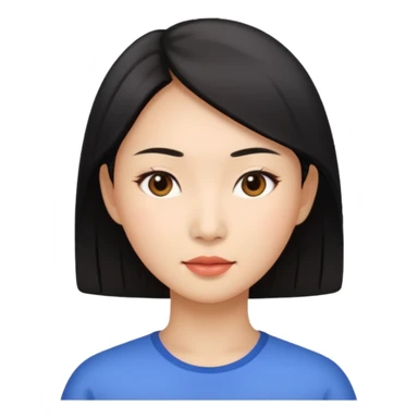 asian woman sticker