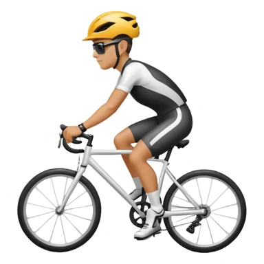 cycling outdoors sticker