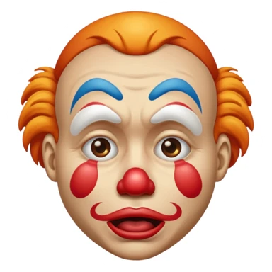 clown face crying emoji sticker
