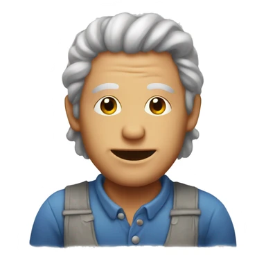 a dyeing man sticker