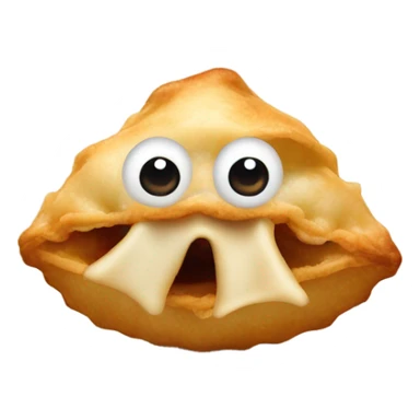 Crab Rangoon playing saxophone  sticker