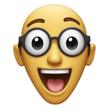 "Design an emoji with a big smile and heart-shaped eyes, showing extreme happiness and excitement. sticker
