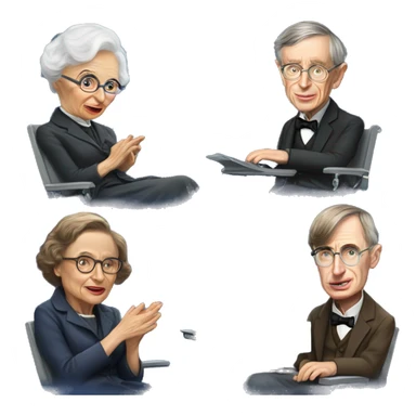 Helen Keller versus Stephen Hawking sticker
