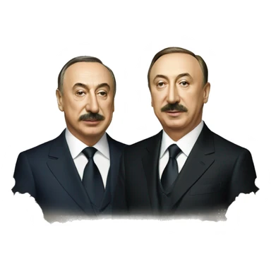 heydar aliyev and ilham aliyev sticker