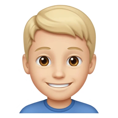 smiling male kid sticker