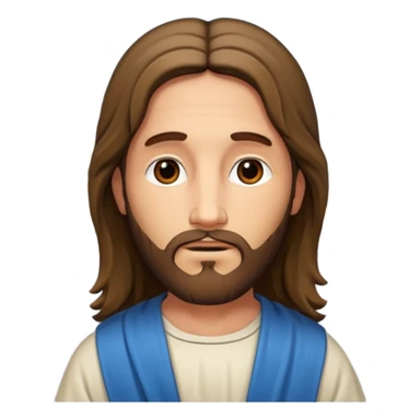 Jesus helping someone in need on a city sidewalk sticker