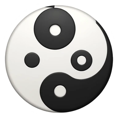 ying yang sticker