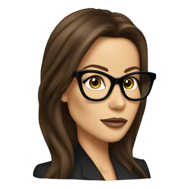 Kate Beckinsale with glasses  sticker