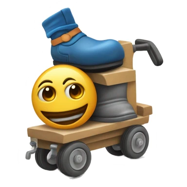 Un patín con cuatro ruedas y las ruedas están envueltas de truenos y llamas  sticker