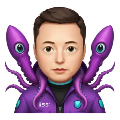 Elon musk in squid games contestant uniform  sticker