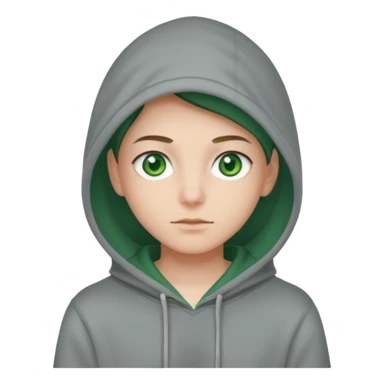 Rubio ojos verdes sudadera sticker