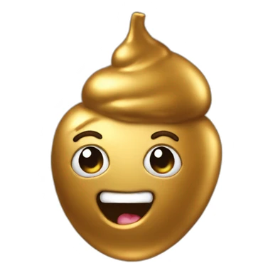 poop made of gold sticker