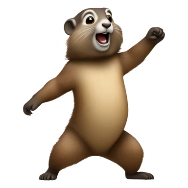 Marmotte dancing sticker