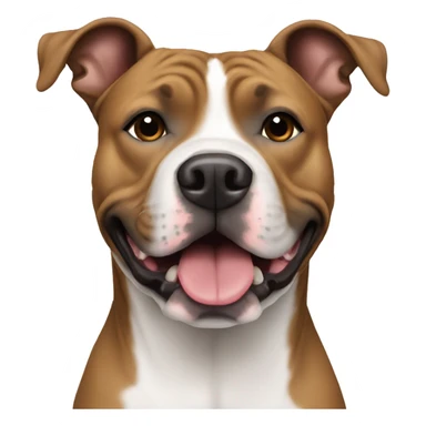Happy American Staffordshire Terrier sticker