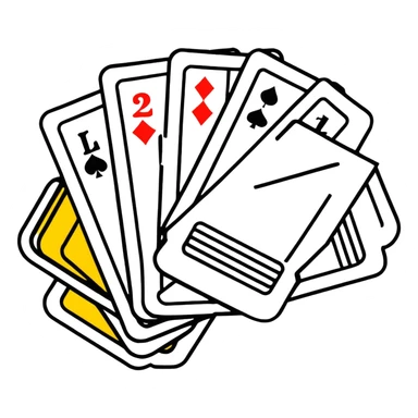 watercolor Lotto cards sticker