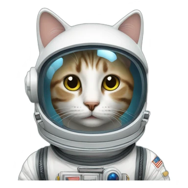 Cat with Space suit sticker