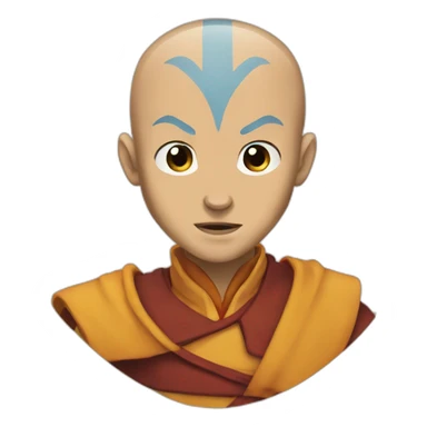 Crazy Avatar Aang sticker