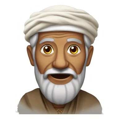 Old morrocan man sticker