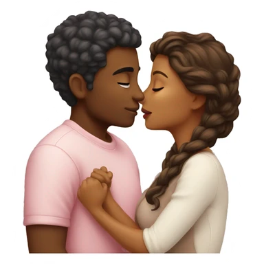 kisses of couple  sticker