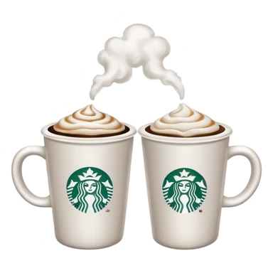 make a couple star bucks emojis sticker