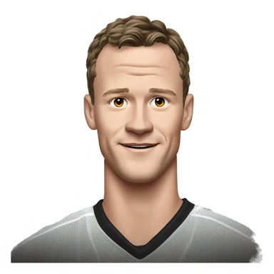 Jonathan Toews in front of the Eiffel Tower  sticker