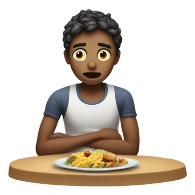 Hungry person sticker