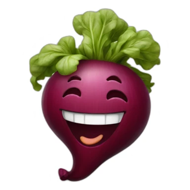 laughing beetroot emoji sticker