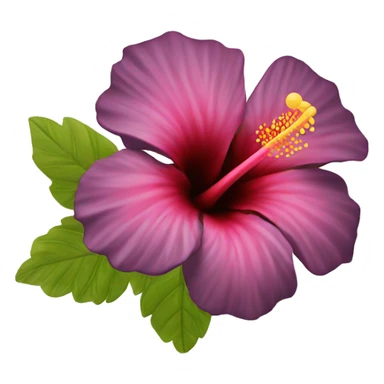 hibiscus flower sticker