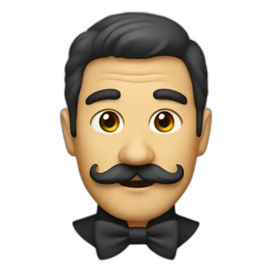 Tonton moustache sticker