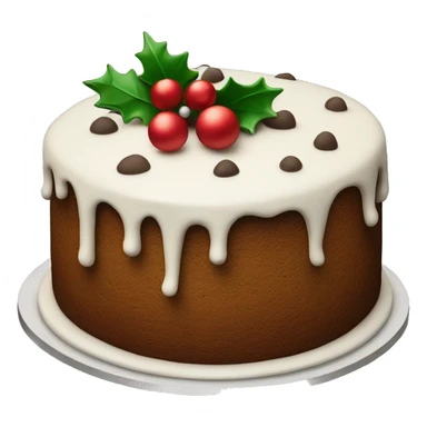 Christmas cake sticker